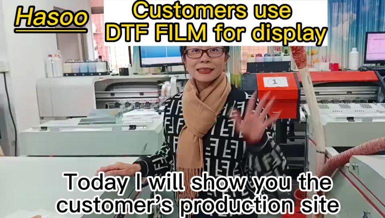 Customers use DTF FILM for display