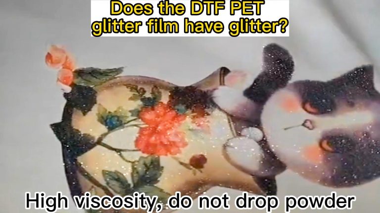 Does the DTF PET glitter film have glitter?