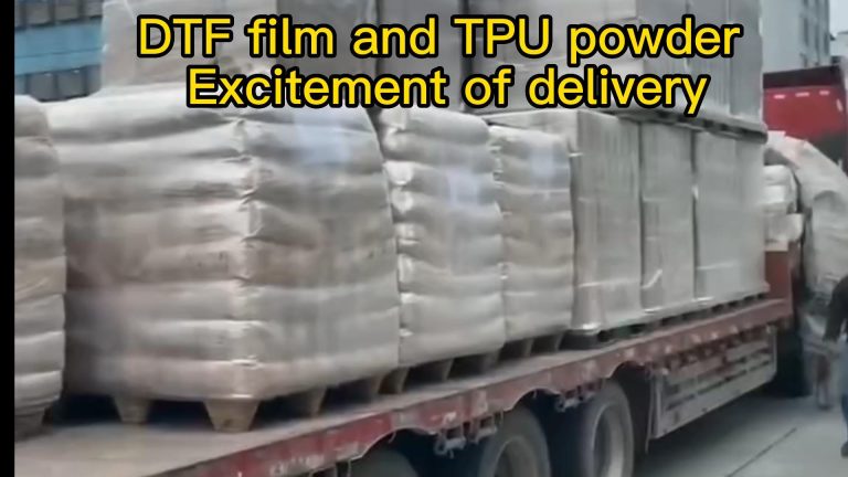 DTF film and TPU powder Excitement of delivery