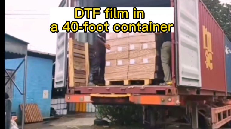 DTF film in a 40-foot container