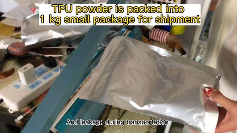 TPU powder is packed into 1 kg small package for shipment