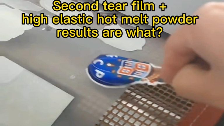 second tear film + high elastic hot melt powder results are what?