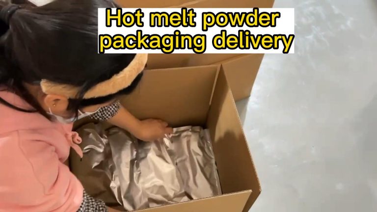 Hot melt powder packaging delivery