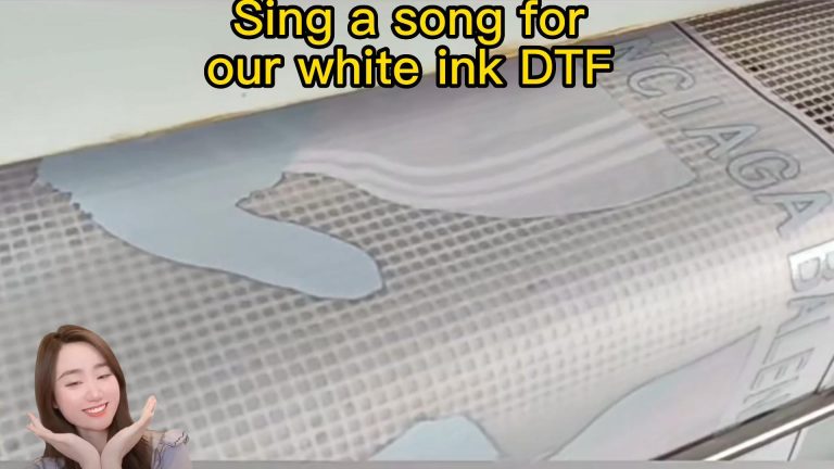 Sing a song for our white ink DTF