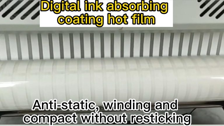 Digital ink absorbing coating hot film