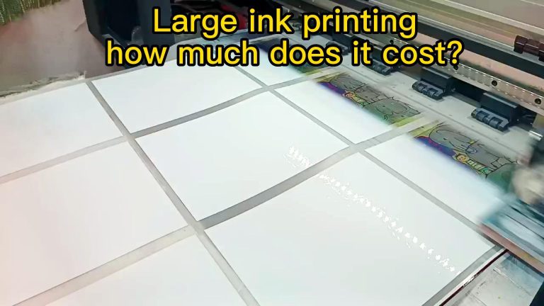 Large ink printing how much does it cost?