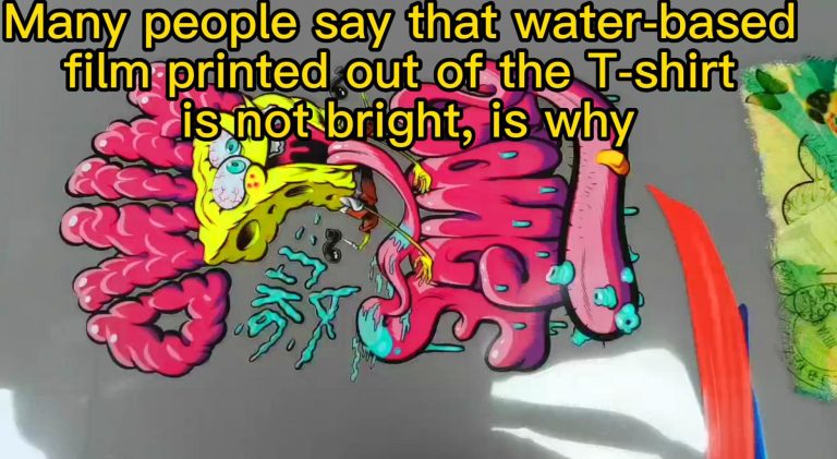 Water-based DTF film is not bright,why？