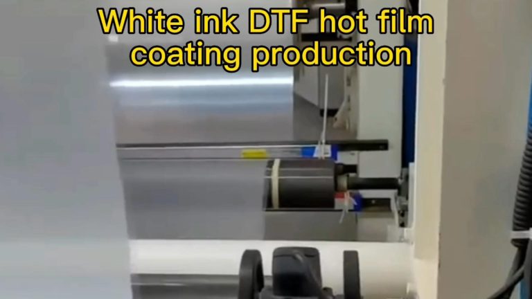 White ink DTF hot film coating production